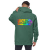 WiNC Rainbow Unisex fleece zip up hoodie